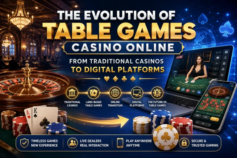 The Evolution of Table Games Casino Plus Online from Traditional Casinos to Digital Platforms